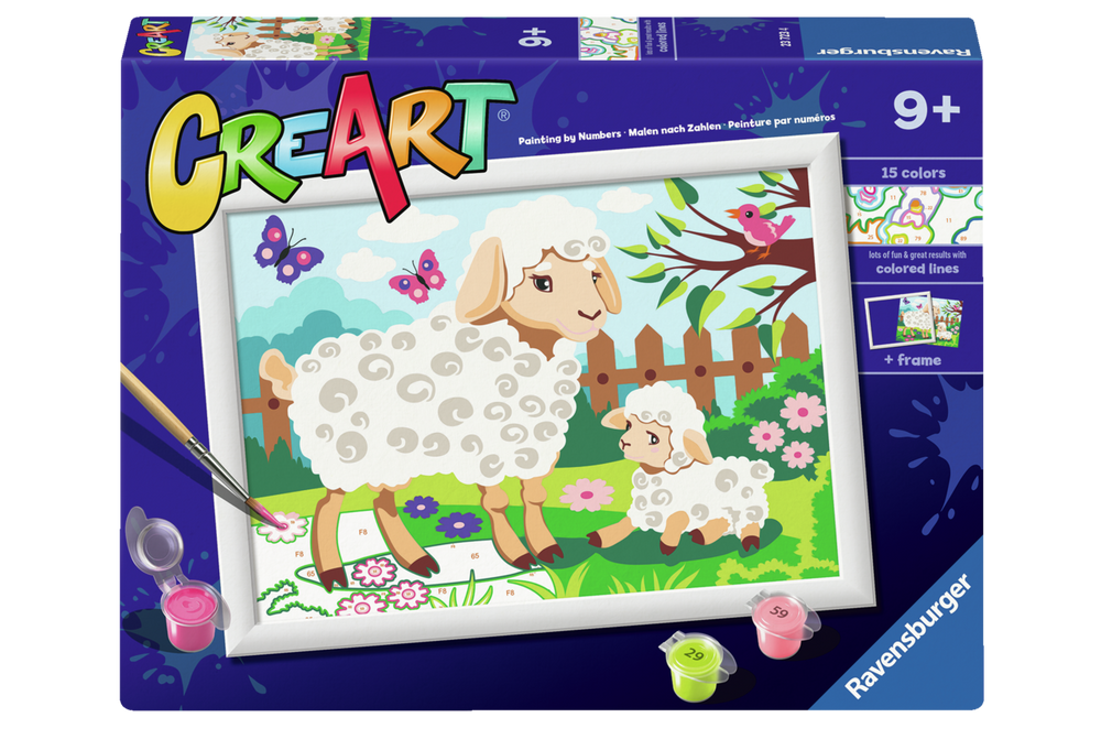 Sheep & Lamb CreArt Paint By Numbers Kit