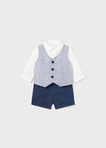 Navy 2-Piece Linen Set - Select Size
