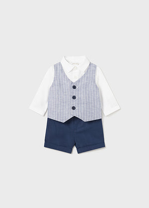 Navy 2-Piece Linen Set - Select Size