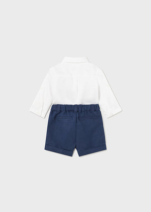 Navy 2-Piece Linen Set - Select Size
