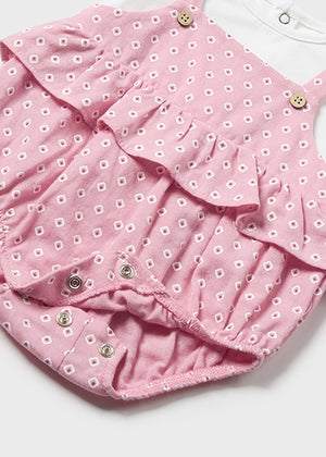Pink Girl's Romper & Hat Set - Select Size