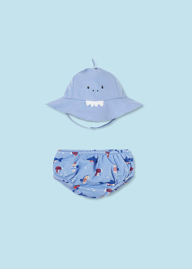 Atlantis Shark 2-Piece Swim Short and Hat Set - Select Size