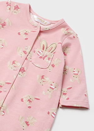 Baby Rose Bunny Infant Girls Romper - Select Size