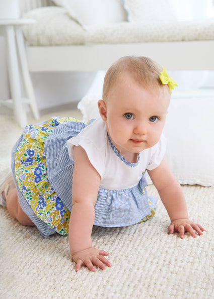 Yellow Dandelion Girl's Dress and Bloomer Set - Select Size