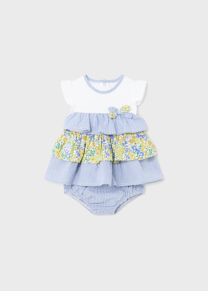 Yellow Dandelion Girl's Dress and Bloomer Set - Select Size