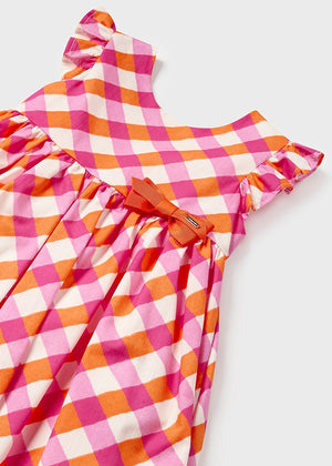 Magenta Striped Cotton Dress - Select Size