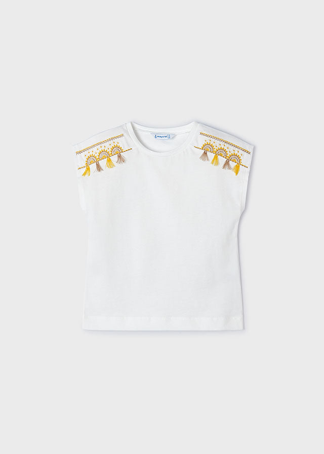 Natural/Honey Girls Tassels Shirt - Select Size