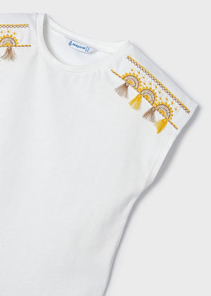 Natural/Honey Girls Tassels Shirt - Select Size