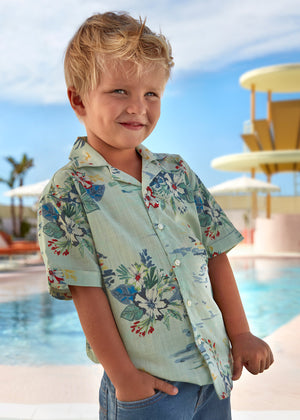 Tropical Button-down Shirt - Select Size