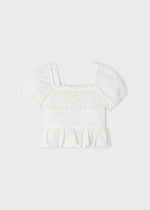 Off-White Girls Crochet Top - Select Size