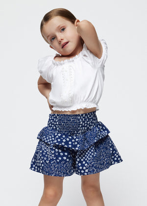 Ink Blue Flutter Short & Shirt Set - Select Size