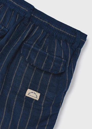 Indigo Blue Stripe Boys Shorts - Select Size