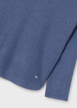 Heather Cobalt Girls Sweater - Select Size