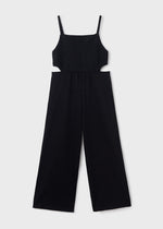 Black Cutout Girls Jumpsuit - Select Size