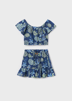 Blue Ink Girls Tank & Skirt Set - Select Size