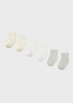 Newborn Set of 6 Boy Socks - Select Size