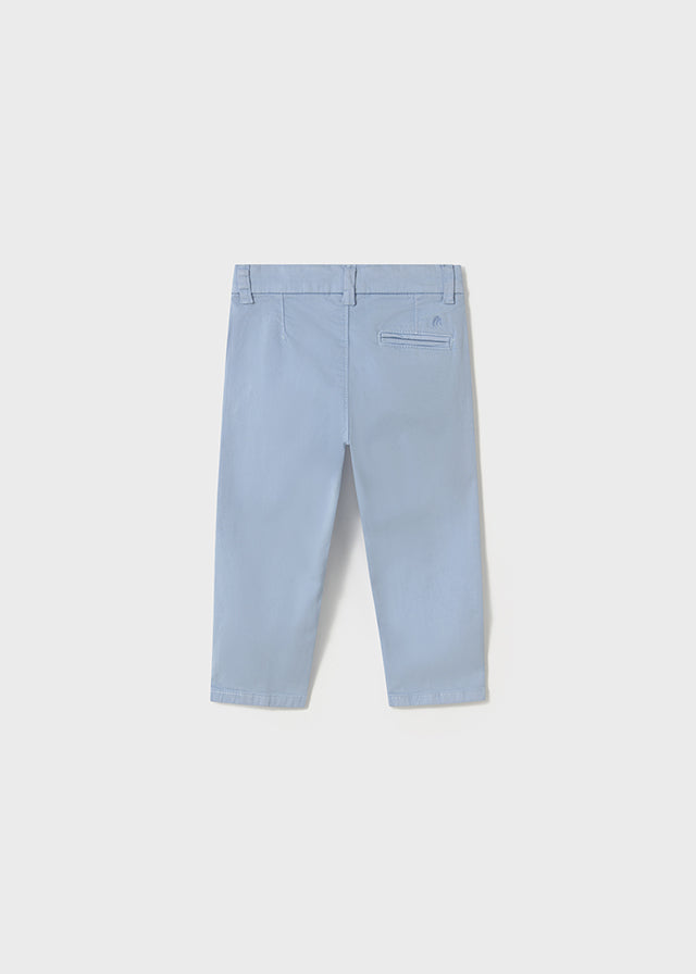 Light Blue Twill Basic Trousers - Select Size