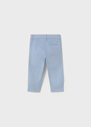 Light Blue Twill Basic Trousers - Select Size