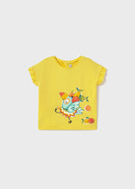 Yellow Toucan Girls Shirt and Fruit Short Set- Select Size