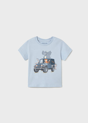 Sky Blue Safari T-Shirt - Select Size