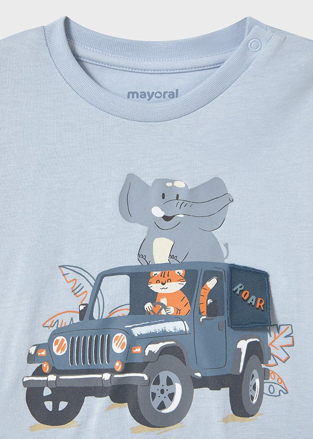 Sky Blue Safari T-Shirt - Select Size