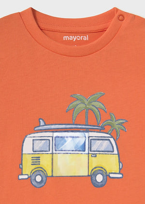Coral VW Surf Van T-Shirt - Select Size