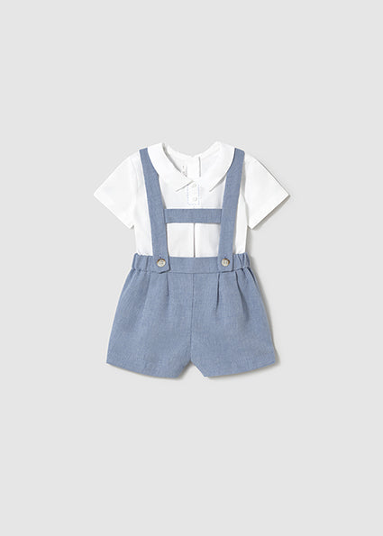 Riveria Shorts w/Suspenders & Shirt Set - Select Size