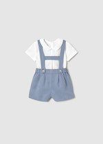 Riveria Shorts w/Suspenders & Shirt Set - Select Size