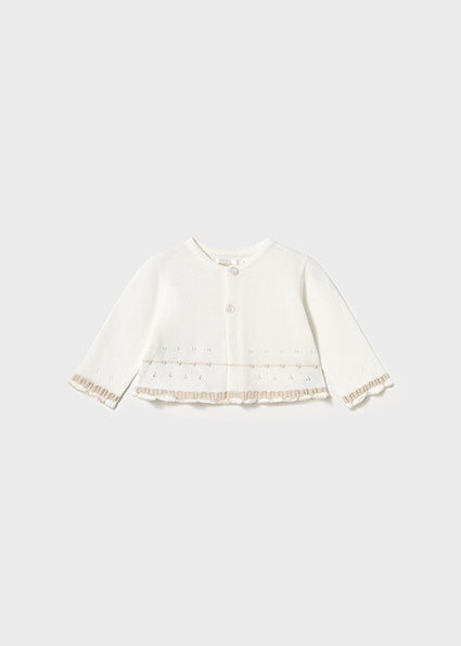 Tan 3-PC Cardigan, Blouse, & Knickers Set - Select Size