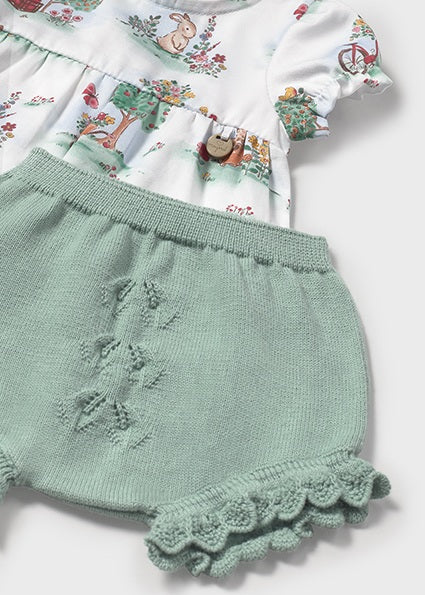 Garden Friends Shirt & Mint Short Set - Select Size