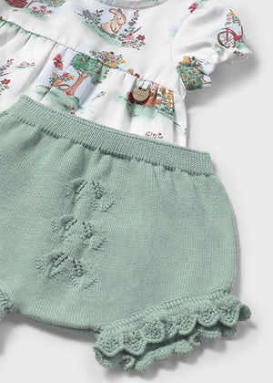 Garden Friends Shirt & Mint Short Set - Select Size