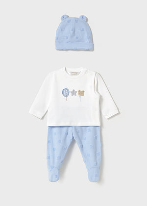 Sky Blue Shirt, Pant, & Hat Set - Select Size
