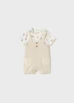 Ceramic Simulated Dungaree Romper - Select Size