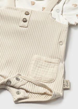 Ceramic Simulated Dungaree Romper - Select Size