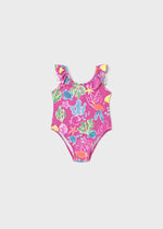 Fuchsia Sea Life Girls Swimsuit - Select Size