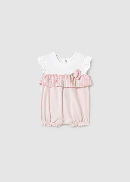 Light Pink Stripe Romper - Select Size
