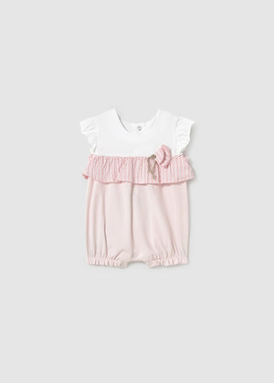 Light Pink Stripe Romper - Select Size