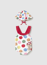 Bear Bathing Suit w/Hat- Select Size