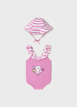 Baby Chick Bathing Suit w/Hat- Select Size