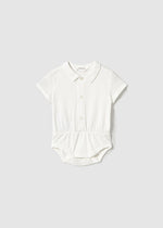 Natural Short Sleeve Bodysuit - Select Size