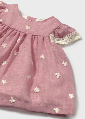 Hibiscus Embroidered Dress w/Bloomers - Select Size