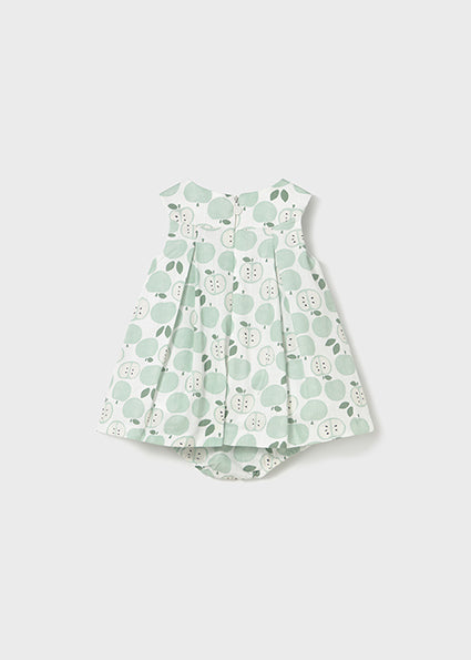 Jade Apple Print Dress - Select Size
