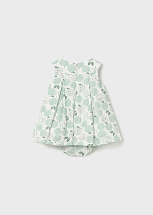 Jade Apple Print Dress - Select Size