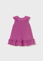Orchid Pleated Chiffon Dress - Select Size