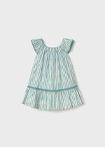 Emerald Printed Dress w/Trimmings - Select Size