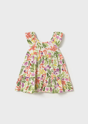 Carrot Tropical Bambula Dress - Select Size