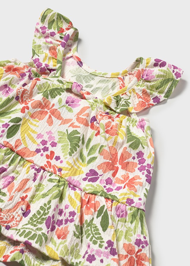Carrot Tropical Bambula Dress - Select Size