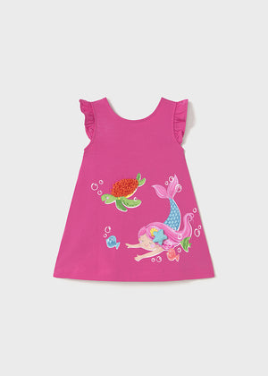 Fuchsia Printed Sea Life Dress - Select Size