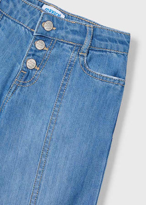 Medium Denim Girls Wide Leg Jeans - Select Size