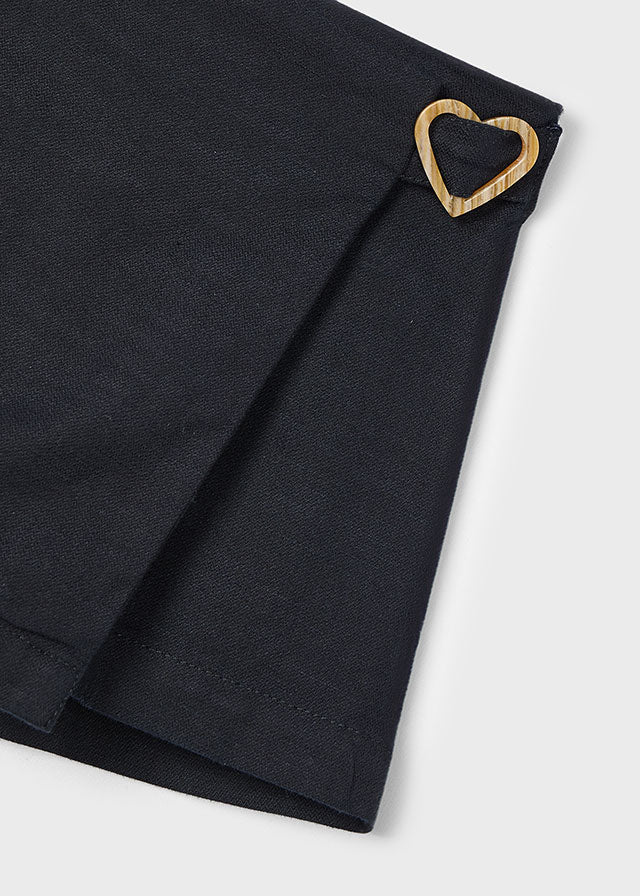 Black Heart Buckle Skort - Select Size